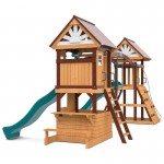 Lifespan Armadale Play Centre Set with 2 x 2.2m Green Slides