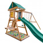 Lifespan Birmingham Play Centre Set with 2.2m Green Slide