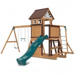 Lifespan Meer Brook Play Centre Set with 2.2m Green Slide