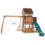 Lifespan Meer Brook Play Centre Set with 2.2m Green Slide