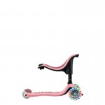 Globber GO UP Sporty Lights with Stabilizer Scooter - Pastel Pink / Deep Pink