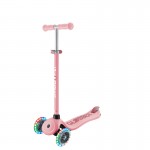 Globber GO UP Sporty Lights with Stabilizer Scooter - Pastel Pink / Deep Pink