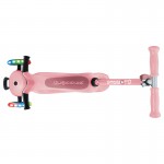 Globber GO UP Sporty Lights with Stabilizer Scooter - Pastel Pink / Deep Pink