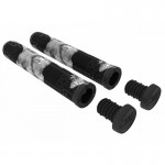 CORE Skinny Boy Handlebar Soft Scooter/Bike 170mm Grips - Slate (White/Black)