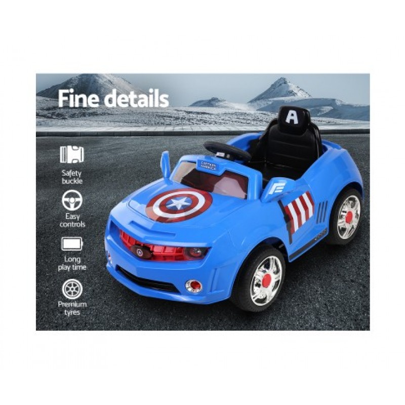 captain america ride on car