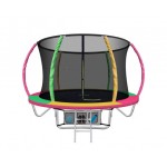 Everfit 8ft Trampoline Round Trampoline - Multi-coloured