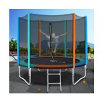 Everfit 8ft Trampoline Round Trampolines  - Multi-coloured Flat