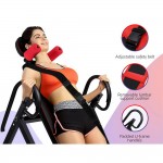 Everfit Gravity Inversion Table Foldable Stretcher Inverter Home Gym Fitness - Black