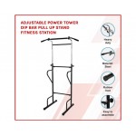 Adjustable Power Tower Dip Bar Pull Up Stand Fitness Station