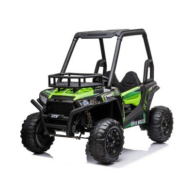 Little Riders Beach Buggy Adventure 24V UTV Electric Kids Ride On Car - Green