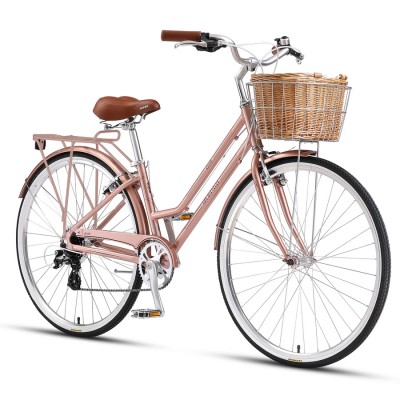 XDS Loretta 700c x 15" Ladies Alloy Retro Bike - Rose Gold