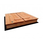 Keezi Square Sand Pit - Natural Wood