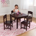 KidKraft Kids Farmhouse Table & 4 Chairs - Espresso