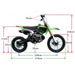 MW 150cc Big Wheel Dirt Bike Blue