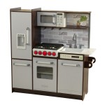 KidKraft Kids Ultimate Elite Espresso Play Kitchen with  EZ Kraft Assembly