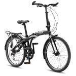 XDS City 24" Folding Bike Pearl Black