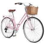 XDS Loretta 700c x 17" Ladies Alloy Retro Bike - Blush Pink