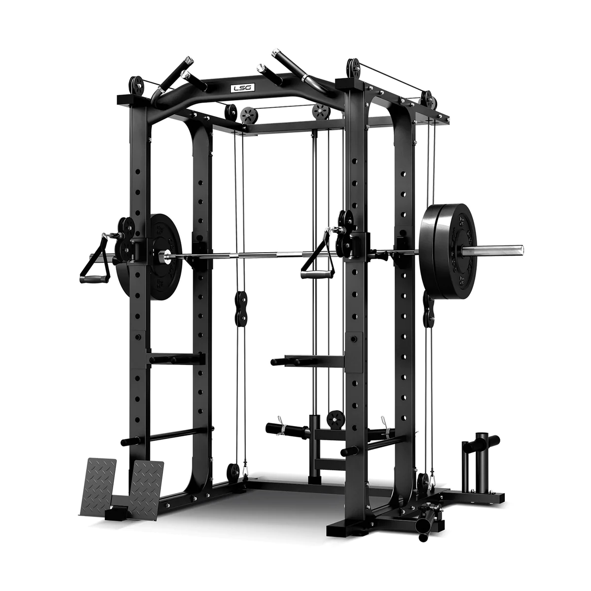 LSG GRK-100 6-in-1 Multifunction Home GymPower Rack with Cable Crossover