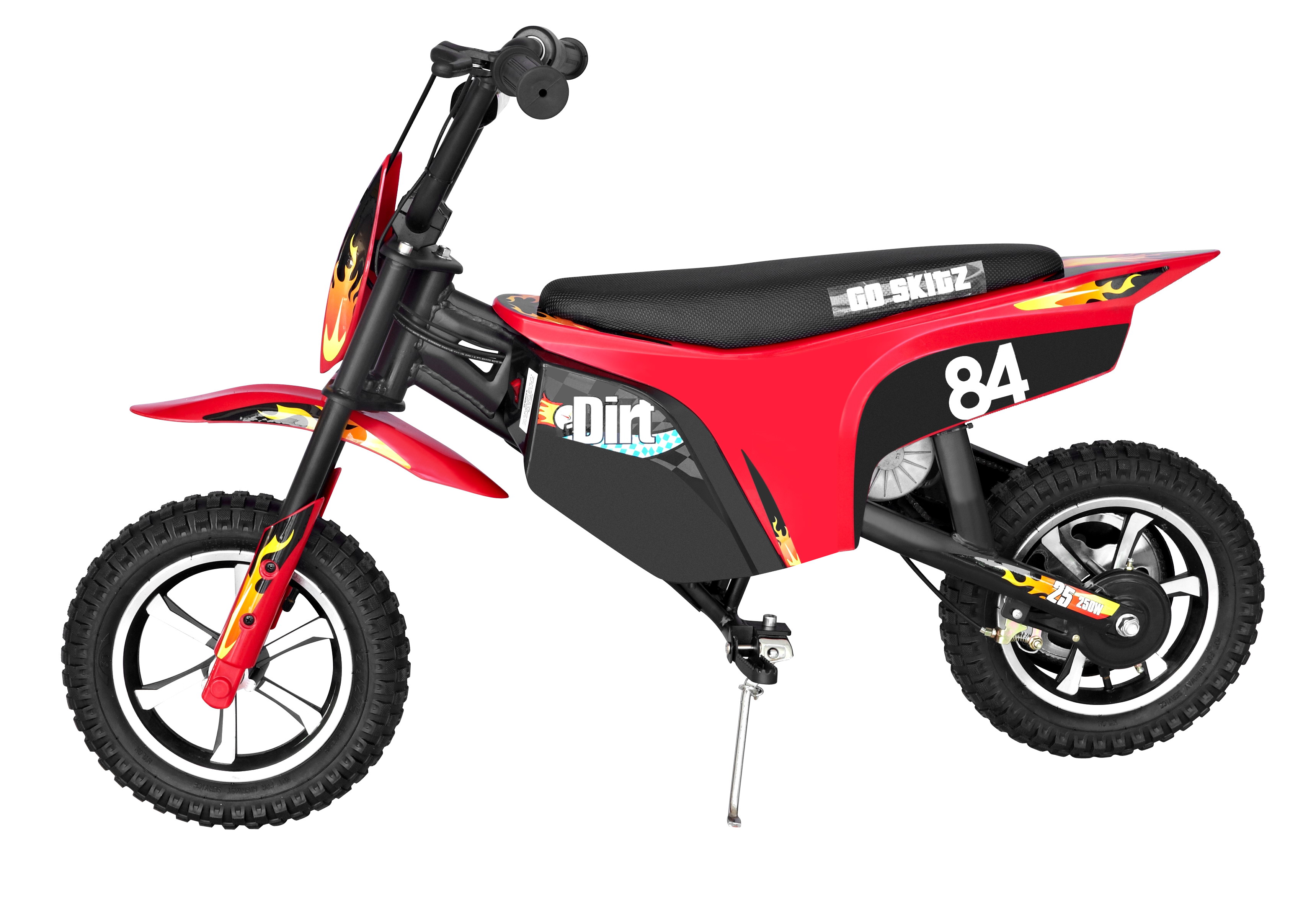 red electric dirt bike